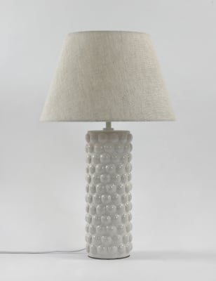 M&S Bobble Table Lamp - White Mix, White Mix