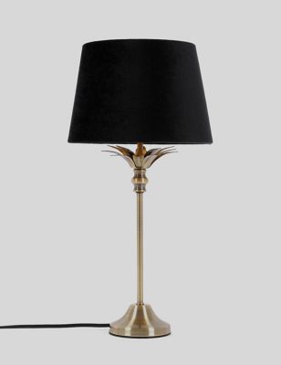 M&S Palm Table Lamp - Antique Brass, Antique Brass