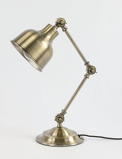 M&S Collection Cambourne Table Lamp - 1Size - Antique Brass, Antique Brass