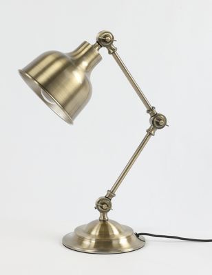 M&S Cambourne Table Lamp - Antique Brass, Antique Brass