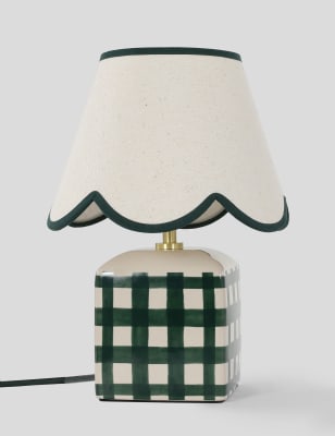 M&S Collection Kirsten Ceramic Table Lamp - 1Size - Green, Green