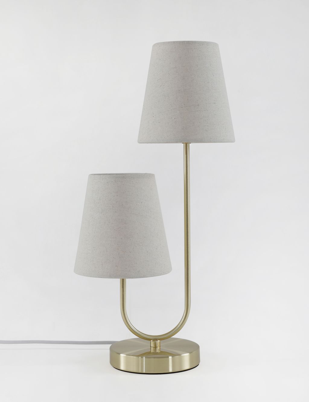 2 Shade Metal Table Lamp