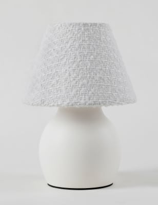 

M&S Collection Rowan Battery Operated Table Lamp - White, White