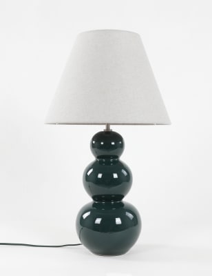 M&S Collection Flynn Table Lamp - 1Size - Grey, Grey