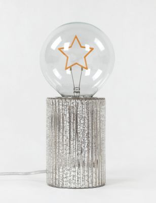 Glass Star Table Lamp