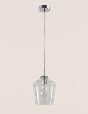 M&S Claudia Pendant Light - Clear, Clear