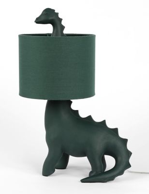 M&S Dinosaur Table Lamp - Green, Green