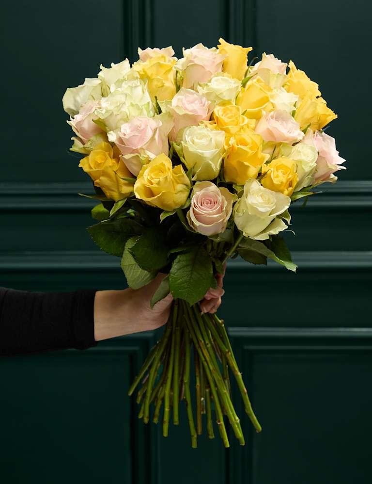 Pink and yellow hot sale roses