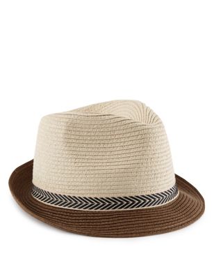 Younger Kids' Contrast Band Trilby Hat Image 1 of 1