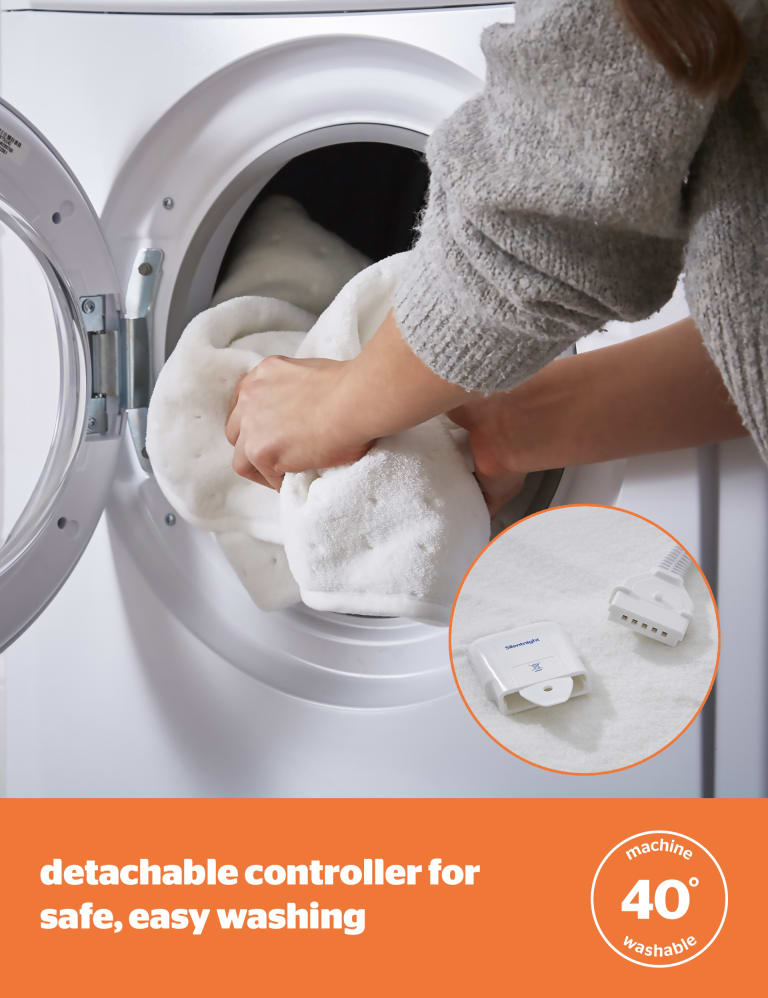 Yours & Mine Dual Control Electric Blanket Silentnight M&S