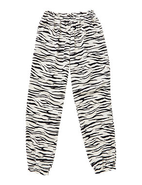Zebra Print Pull On Trousers with StayNEW™ (5-14 Years) Image 2 of 5