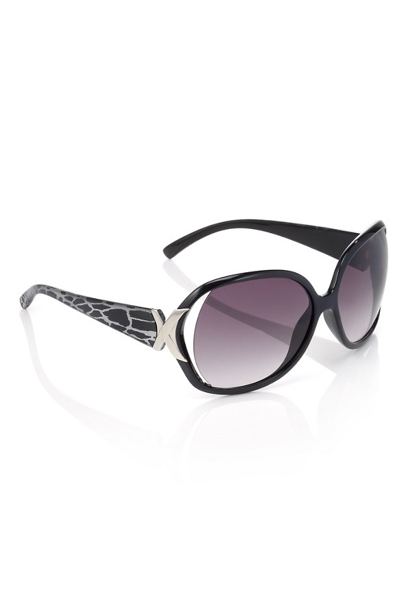 Zebra Print Sunglasses Image 1 of 1