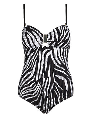 Zebra Print Swimsuit Image 2 of 4