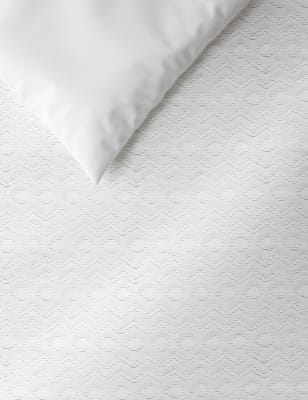 Zig Zag Textured Cotton Bedding Set M S