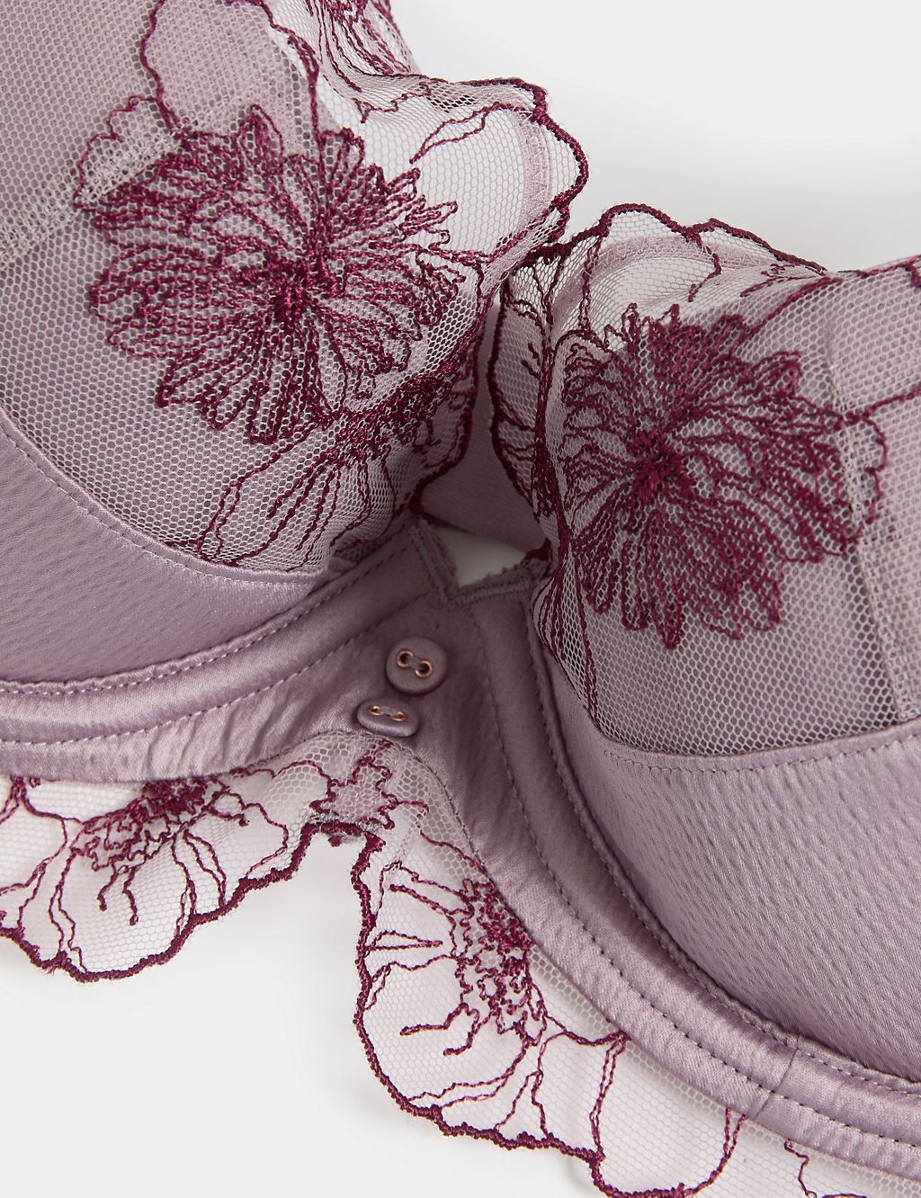 Zinnia Embroidery Wired Plunge Bra A-E 6 of 9