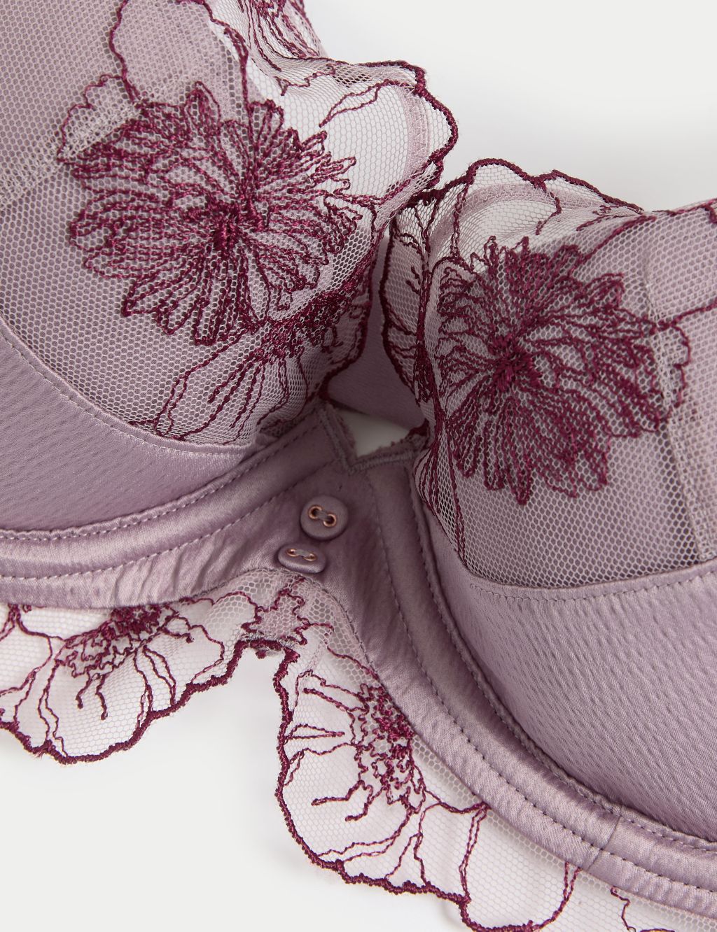 Zinnia Embroidery Wired Plunge Bra A-E 6 of 9