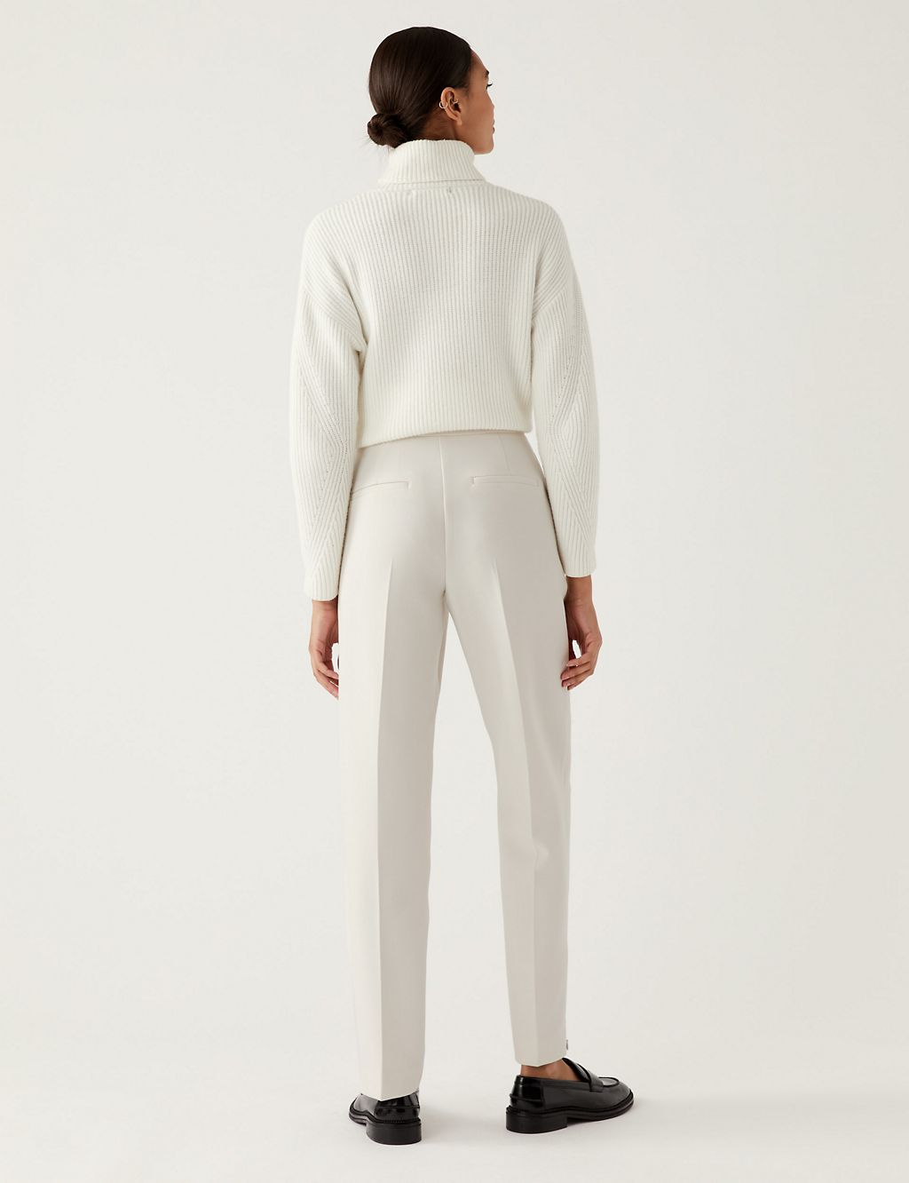 Zip Detail Straight Leg Trousers 4 of 5