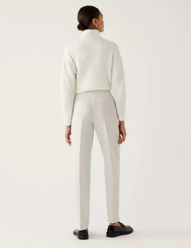 Zip Detail Straight Leg Trousers 4 of 5