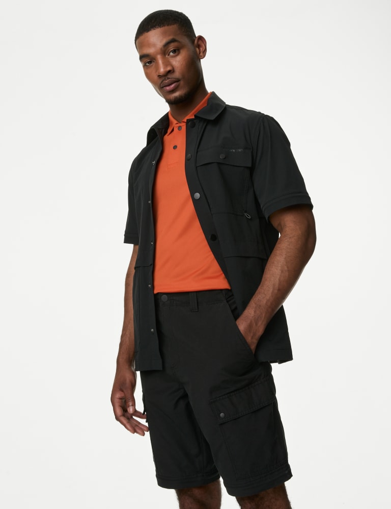 Trouser store shorts zip