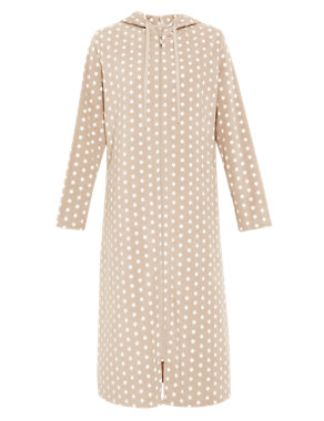 Zip Through Printed Dressing Gown Image 2 of 6