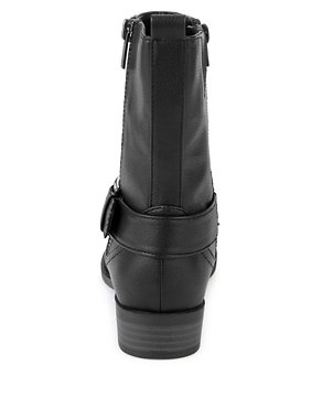 Zipped Biker Boots with Insolia Flex® Image 2 of 4