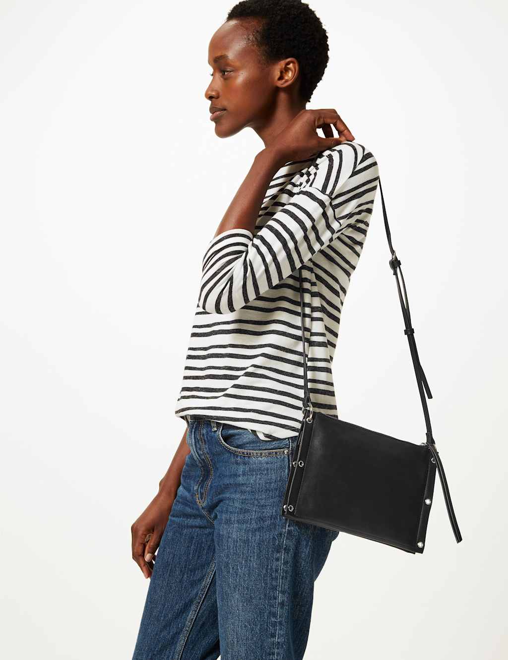 Zipped Detail Cross Body Bag M&S Collection M&S