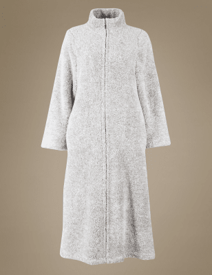 long zipped dressing gowns