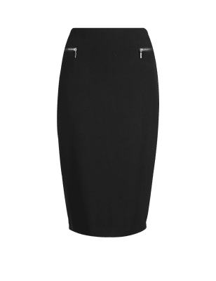 Long zip pencil clearance skirt