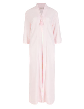 Zipped Textured Dressing Gown Image 2 of 4