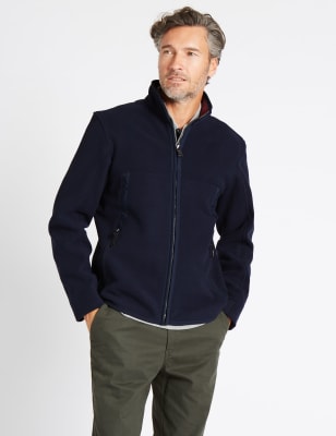 Zipped Through Fleece Jacket Blue Harbour M S