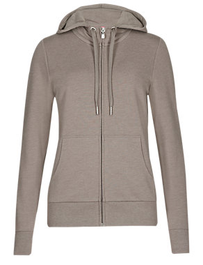 Zipped Through Hooded Top Image 2 of 5