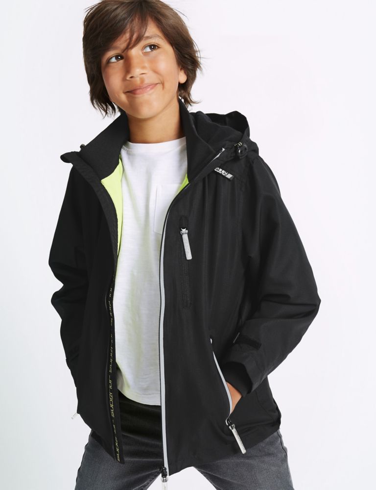 Zipped Through Jacket with Stormwear™ (3-14 Years) 1 of 7