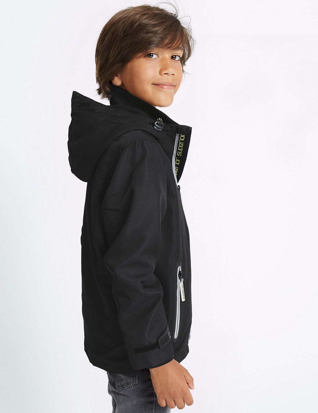 Zipped Through Jacket with Stormwear™ (3-14 Years) 2 of 7