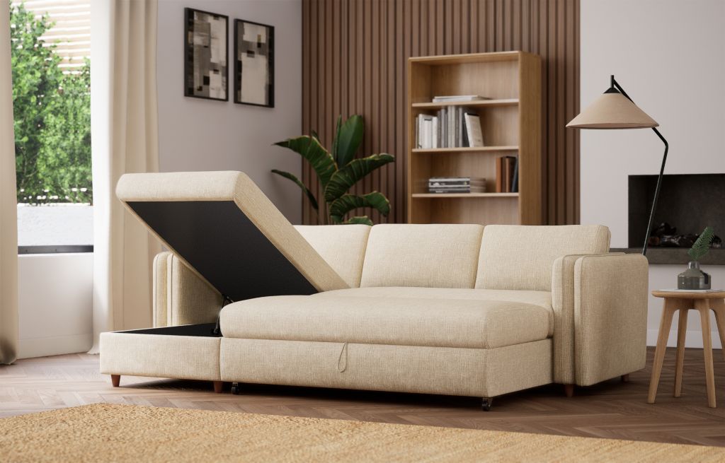 Jayden Chaise Storage Sofa Bed (Left-hand)