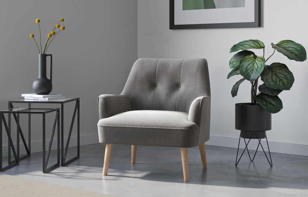 Small grey armchair hotsell