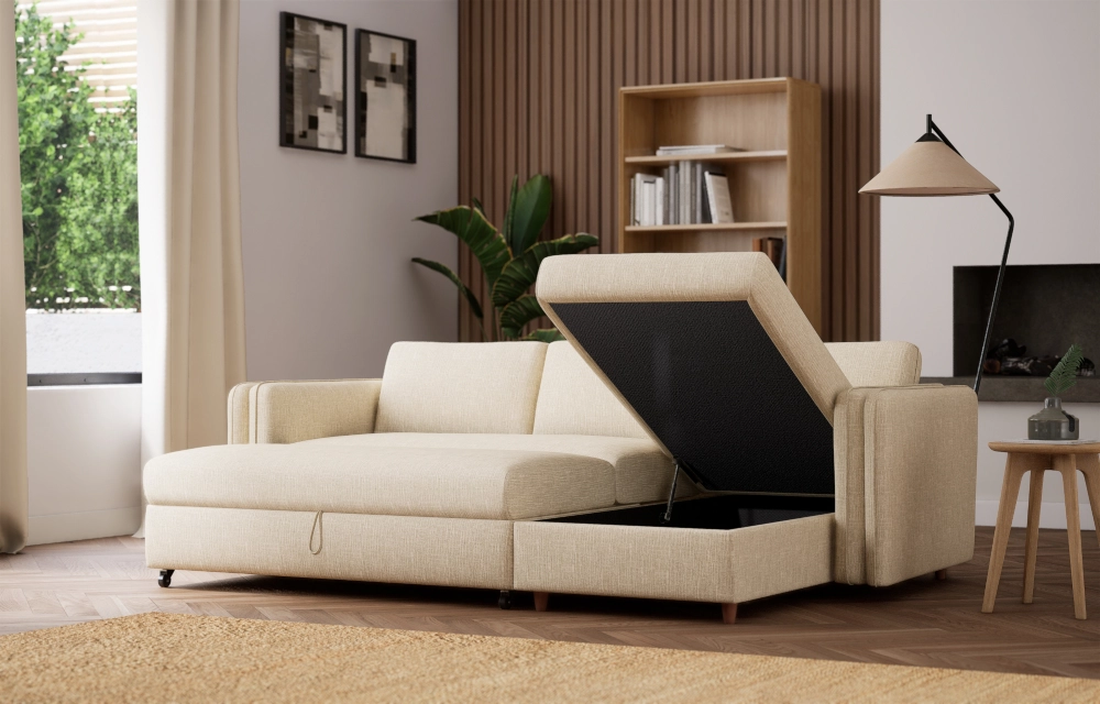 Jayden Chaise Storage Sofa Bed Right