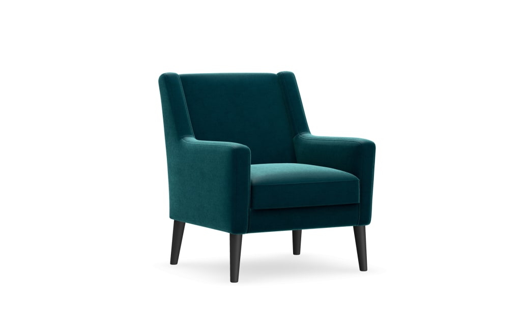 Small green armchair hot sale