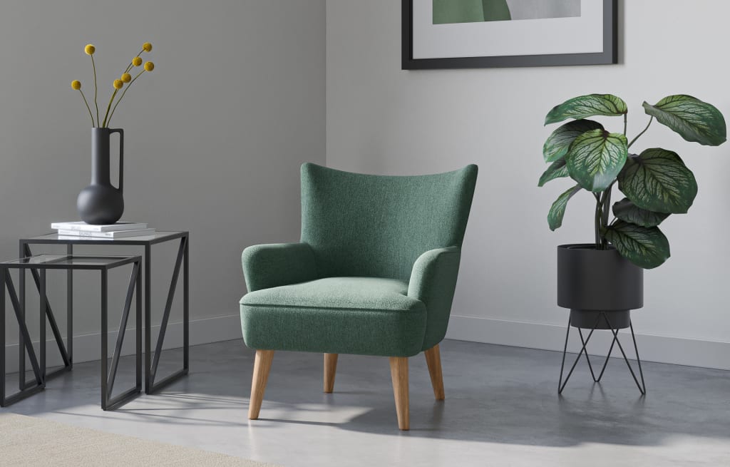 A green clearance chair