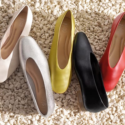 high cut ballerina shoes