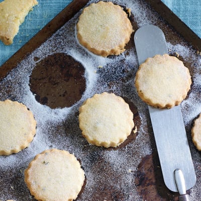 Lemon and rosemary shortbread biscuits