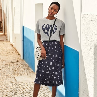 Patterned skirts outlet trends