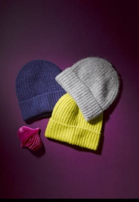 Ribbed beanie hats