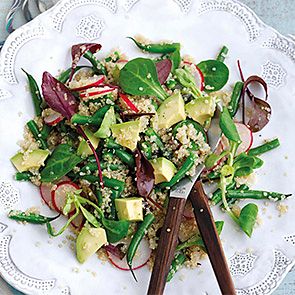 Avocado, quinoa and radish salad