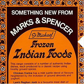 M&S 1970s Indian ready meal
