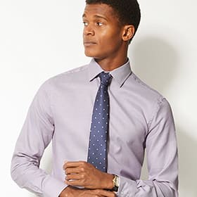 Man wearing pale grey formal shirt