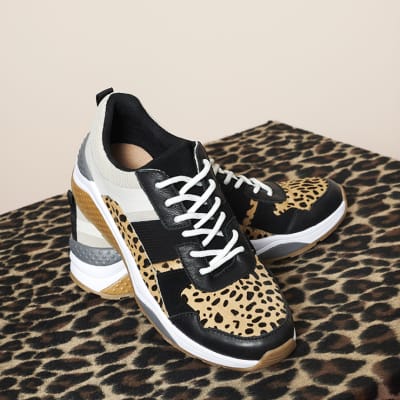 trainers with animal print