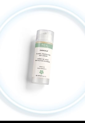 REN Evercalm™ Global Protection Day Cream in a petri dish