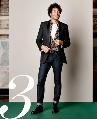 dinner jacket with jeans