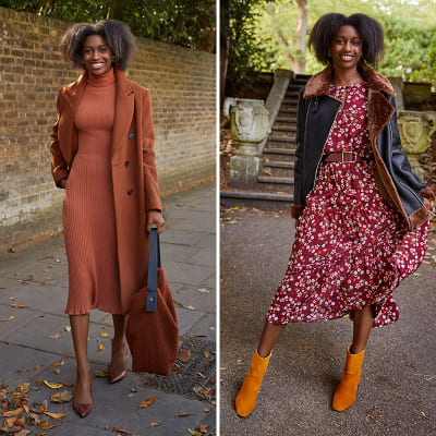 midi skirt autumn outfit