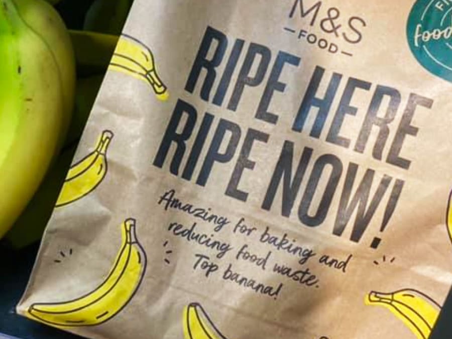 Ripe bananas bag. Read how to reduce your food waste